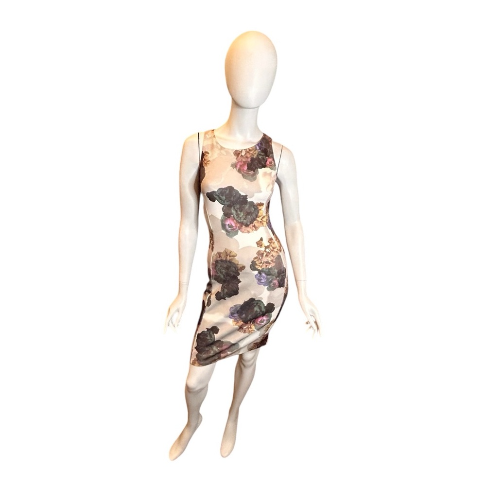H&M Floral Bodycon Sleeveless Dress XS ASO Odeen Eccleston NWT